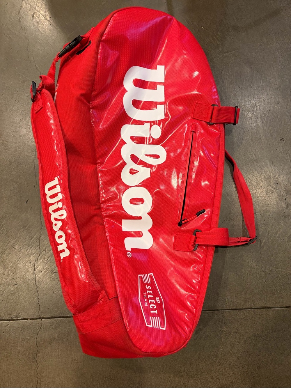 Wilson Select Red Tennis Duffle Bag with White Logo
